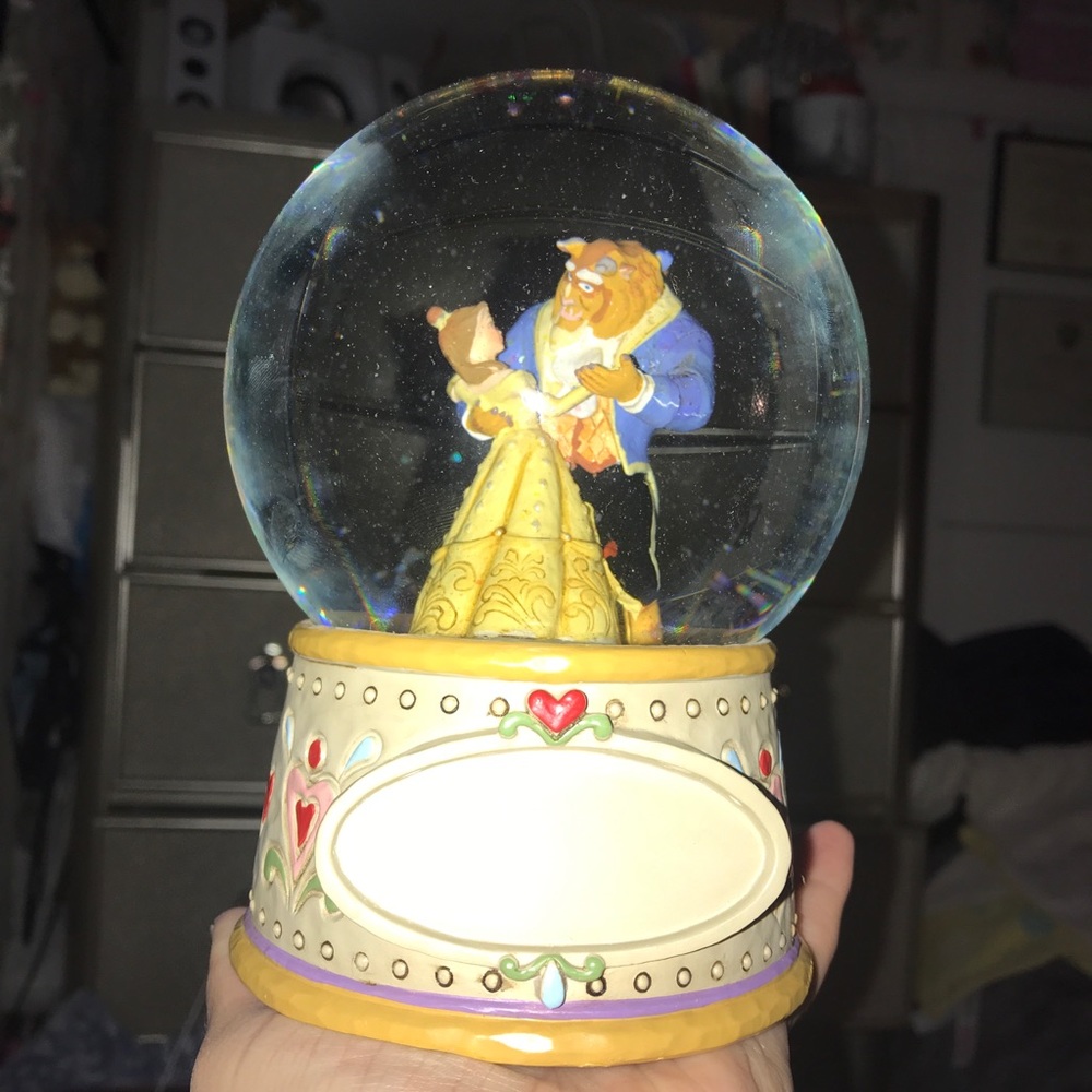 Jim Shore Beauty & The Beast Globe
